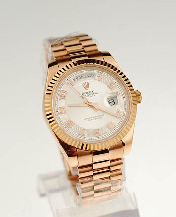 Swiss Rolex Day-Date II 41mm replica Yellow Gold Watch